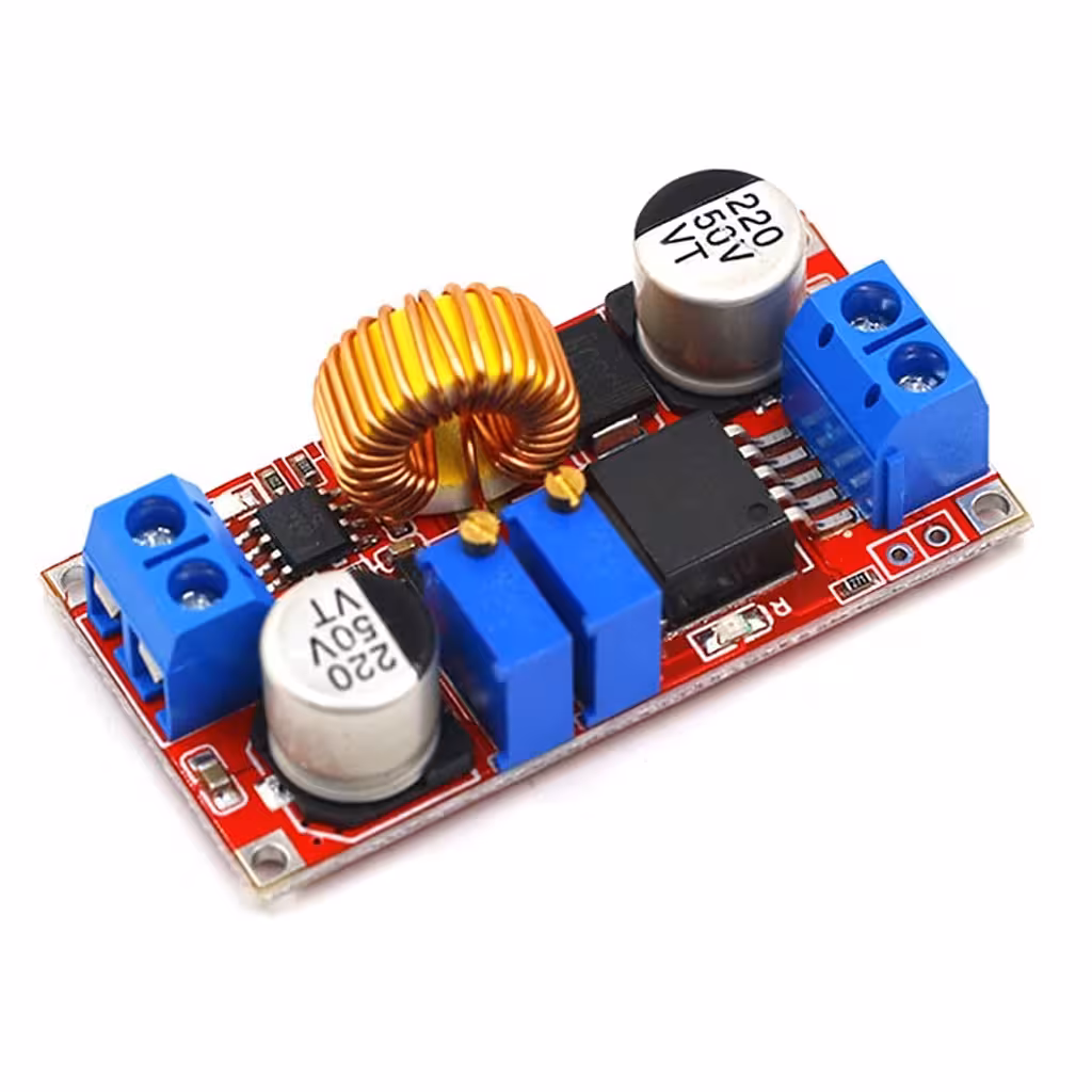 Conversor Step Down XL4015 5A DC-DC com Ajuste de Tensão e Corrente – Módulo CC CV 1.25V–36V para Carga de Baterias LED