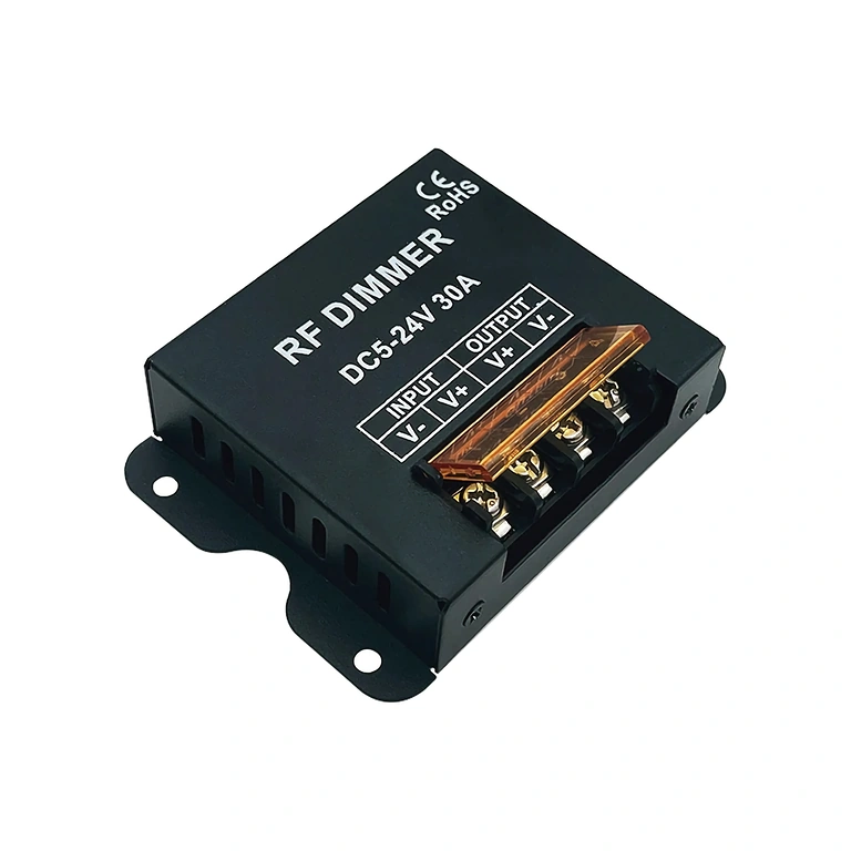 Controlador PWM de fita LED monocromática 5V 12V 24V ajustável 0-100%