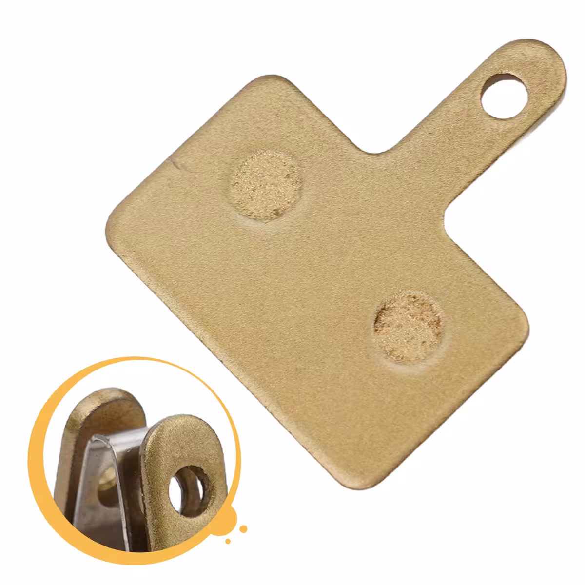Pastilhas de freio metálicas duráveis e eficientes de cobre para bicicletas