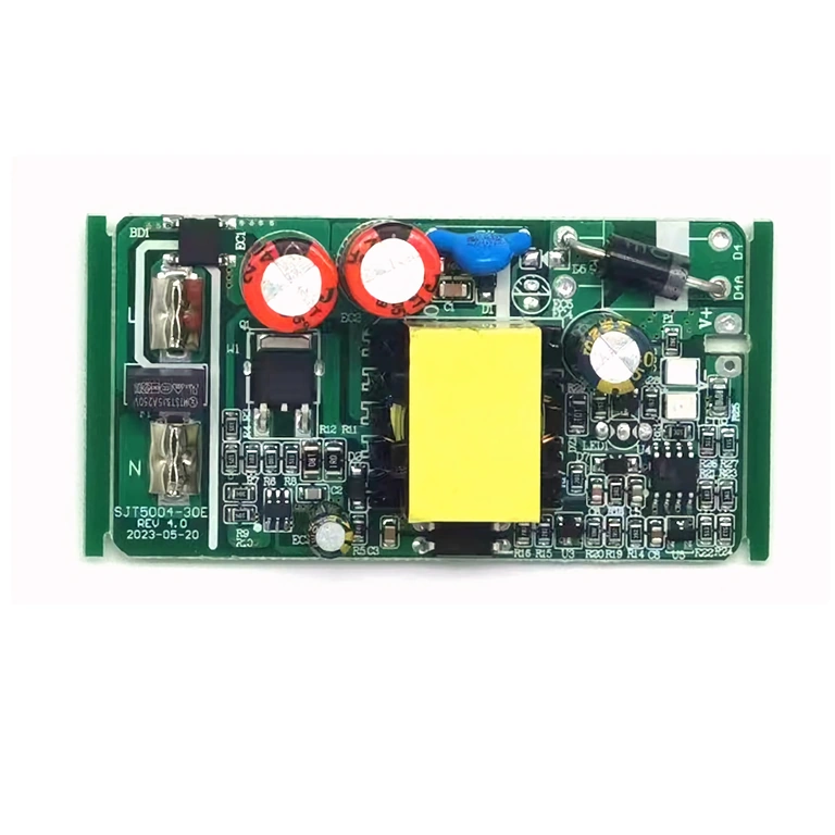 Placa interna do carregador Li-Ion 16,8V 2A – componentes e circuitos para carregamento de baterias 14,4V