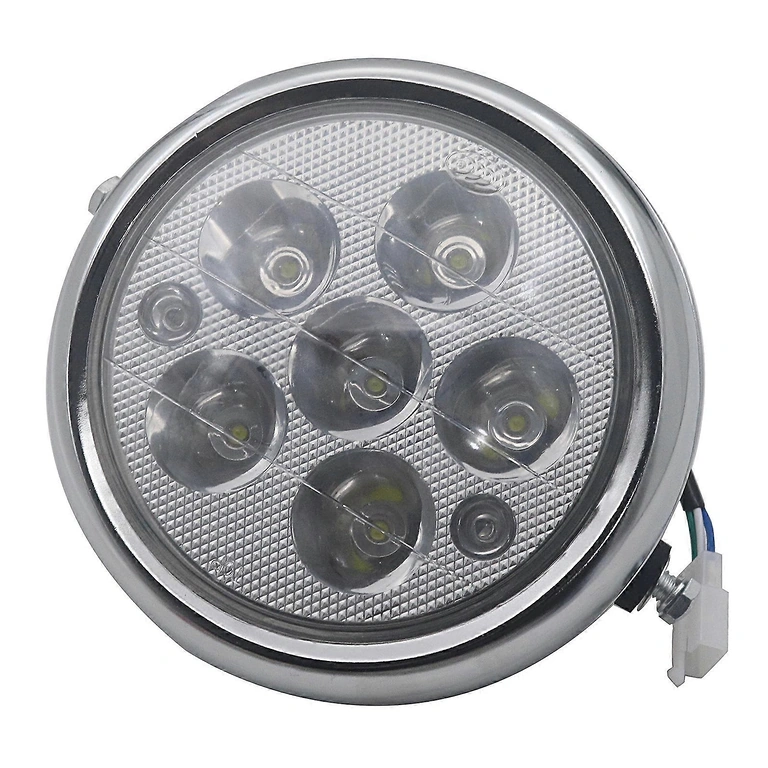 Farol LED redondo de 5 polegadas para scooter elétrico Citycoco, iluminação potente