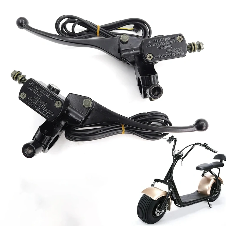 Conjunto de manetes de freio para scooter elétrico, compatível com qualquer scooter com rosca M8