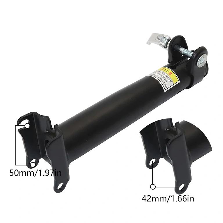 Braço com amortecedor para banco da trotinete Braço com amortecedor para absorção de choques no banco da trotinete elétrica
