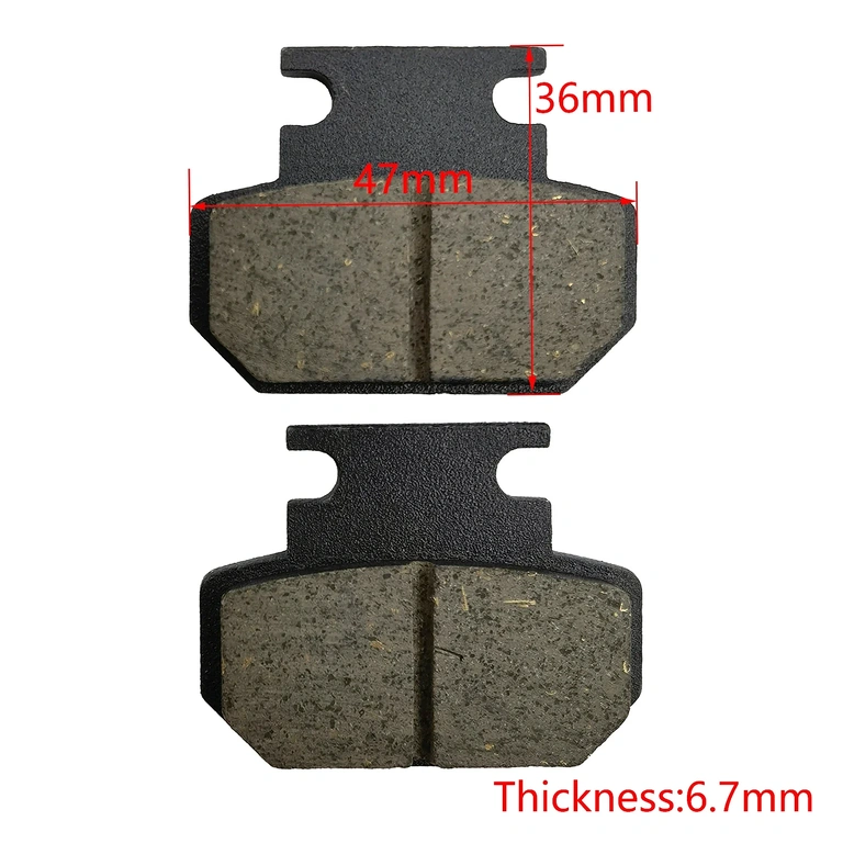 Pastilhas de travão Citycoco modelo novo, dimensão 47×36×6,7 mm