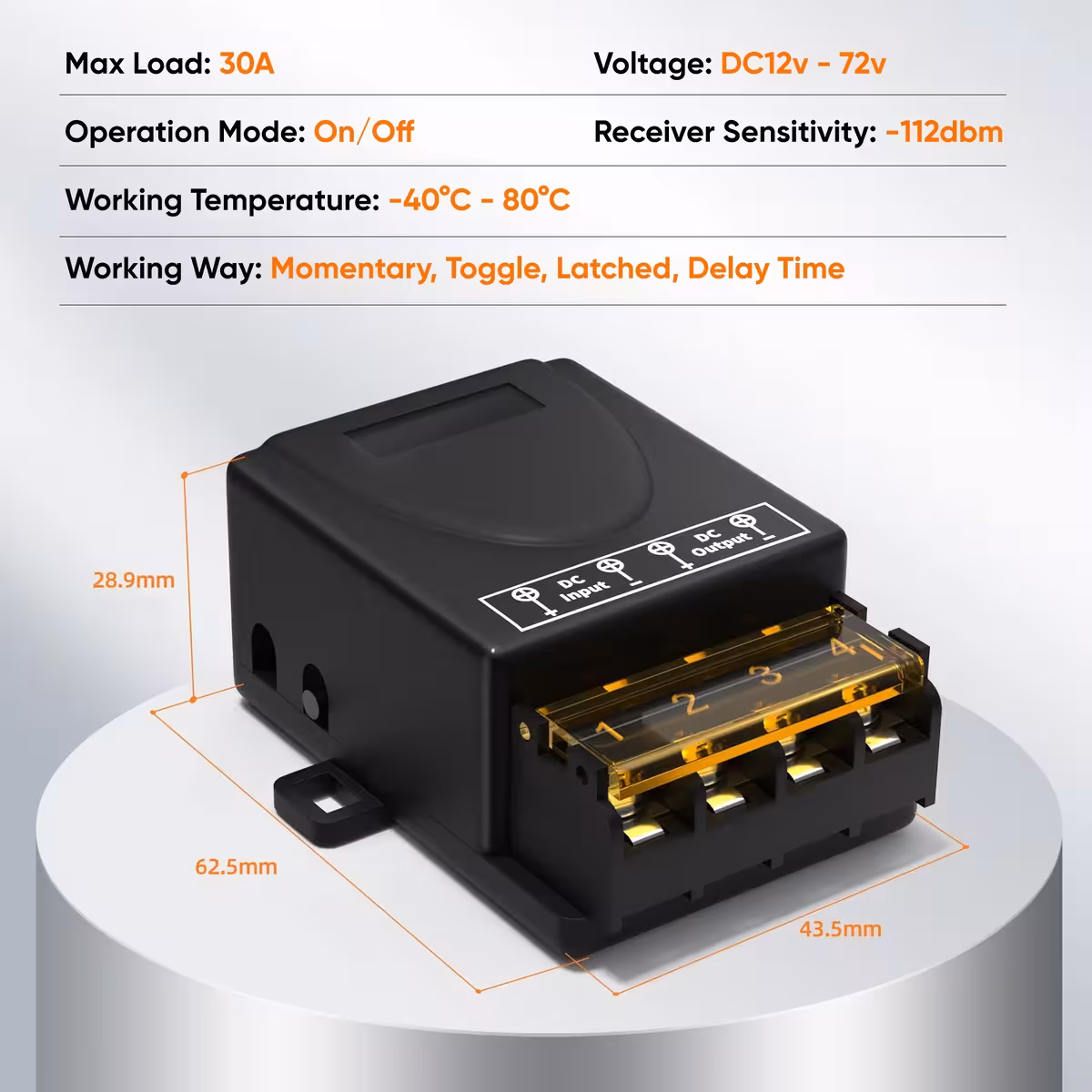 Módulo RF para controlo industrial e automatizações inteligentes, seguro e estável