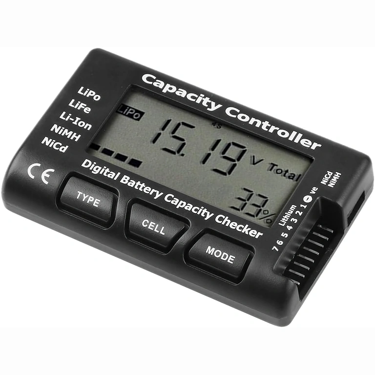 Testador de capacidade de baterias 18650 Li-Ion Tester digital para baterias 18650 Li-Ion e LiPo, medição precisa de tensão e capacidade