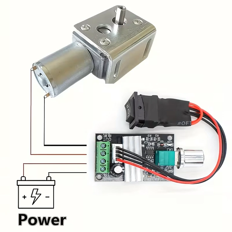 Ligação do controlador PWM para motores DC