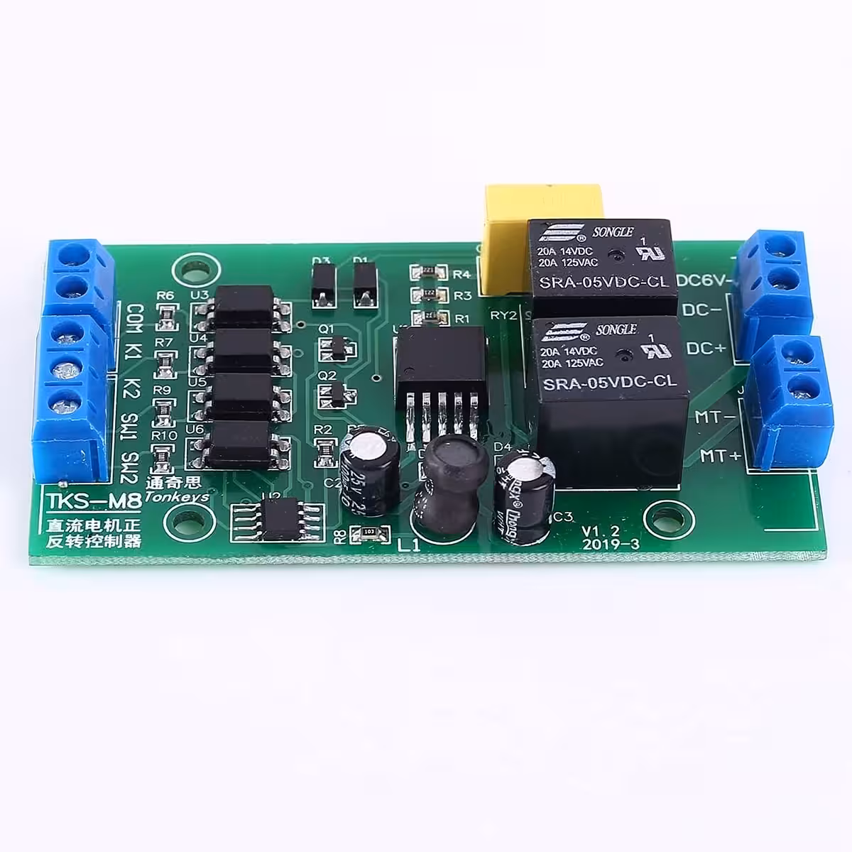 Controlador de motor DC com função automática de inversão de sentido