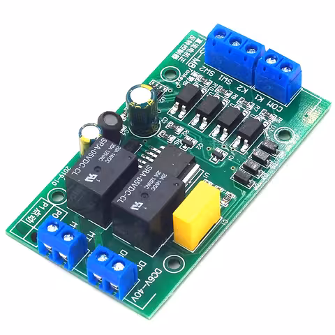 Controlador de Motor DC 12V/24V com Reversão – Mudança de Sentido de Motor DC, Controle Manual ou Automático Frente/Trás
