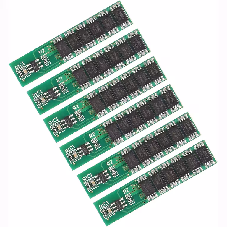 Conjunto 6 peças – Módulo BMS 1S 18650 3,7V 10A com Proteção Completa
