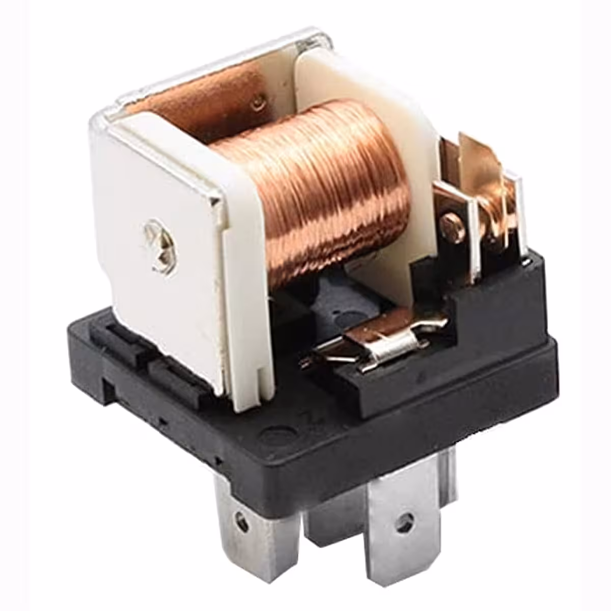 Relé automotivo 12V 4 pinos 40A em placa PCB – detalhe do componente