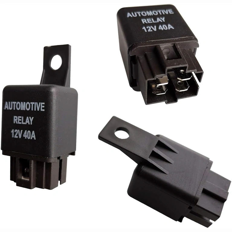 Detalhe dos pinos – 4 pinos Detalhe dos pinos do relé 12V 4 pinos 40A para conexão segura