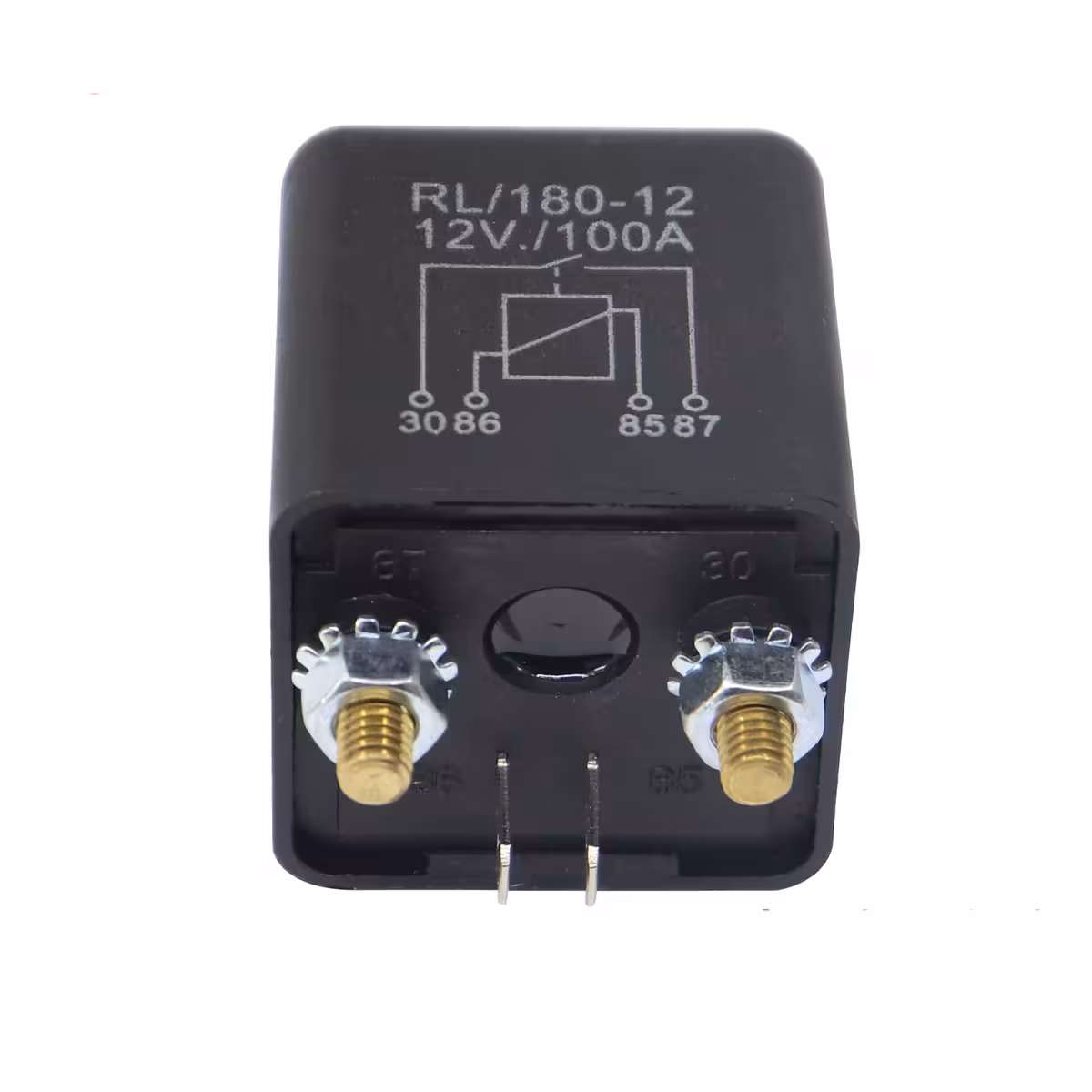 Esquema dos terminais do relé automotivo 12V 100A, 4 pinos NO