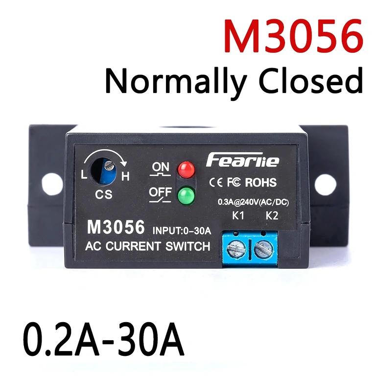 Detalhe do módulo M3056 com contato NC e limite ajustável