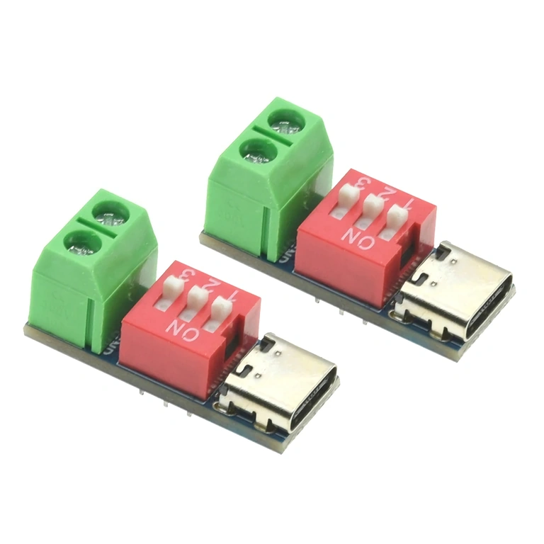 Seleção de tensão 5V–20V via DIP