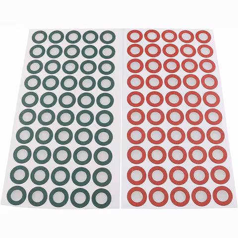 Papel de Isolamento para Bateria Li-Ion 18650 – Conjunto 100 peças (50 verdes + 50 vermelhos) isolamento eletroisolante e isolador 18650