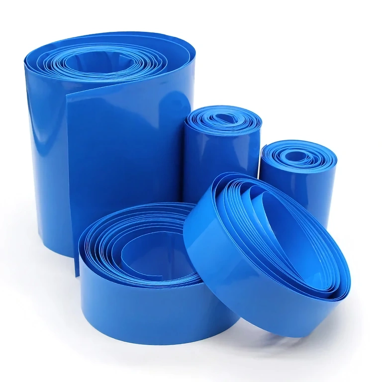 Tubos termorretráteis Cellpack azul por metro para baterias