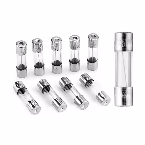 Conjunto 100 peças Fusível de Vidro 10A 250V – Proteção Rápida para Equipamentos Elétricos