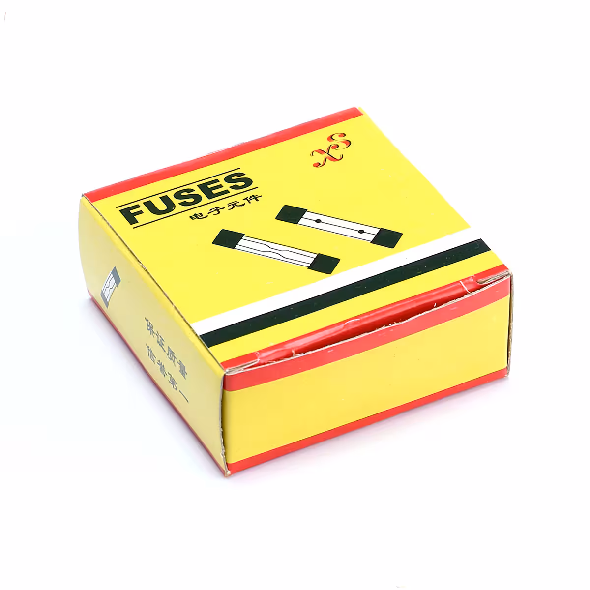 Embalagem do conjunto de 100 fusíveis de vidro 10A 5x20mm