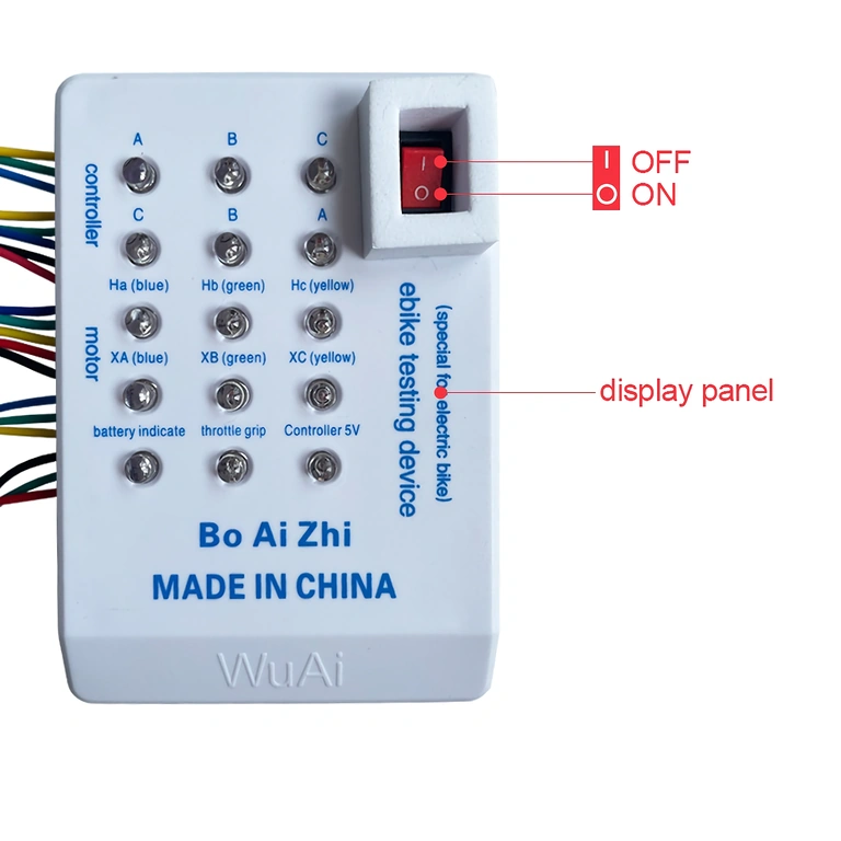 Acelerador conectado ao testador universal
