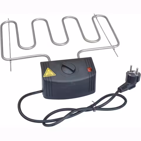 Resistência Elétrica 2000W com Termostato para Defumador e Churrasqueira Elétrica – Elemento de Aquecimento Grill Elétrico