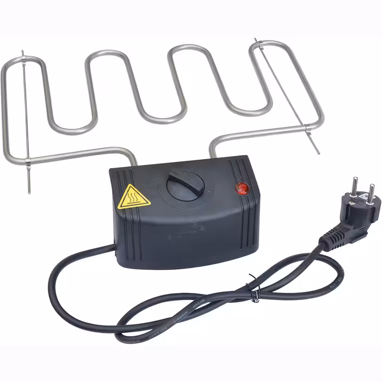 Resistência Elétrica 2000W com Termostato para Defumador e Churrasqueira Elétrica – Elemento de Aquecimento Grill Elétrico