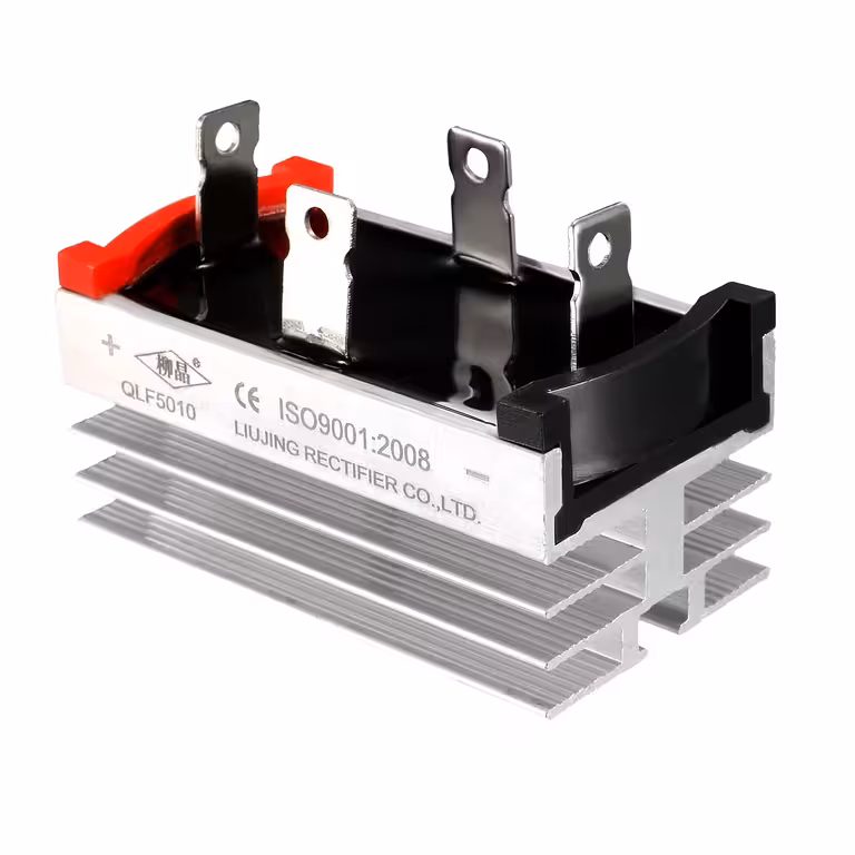 Ponte Retificadora Monofásica 50A 1200V com Dissipador – Ponte de Diodos com 4 Diodos para Retificação AC-DC