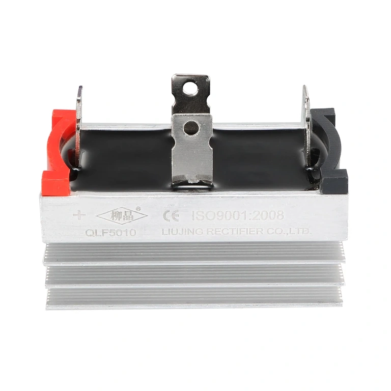 Ponte retificadora monofásica com dissipador vista frontal