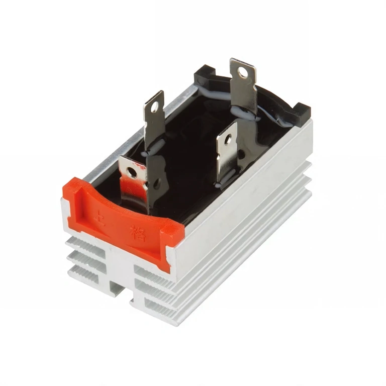 Ponte retificadora monofásica vista lateral