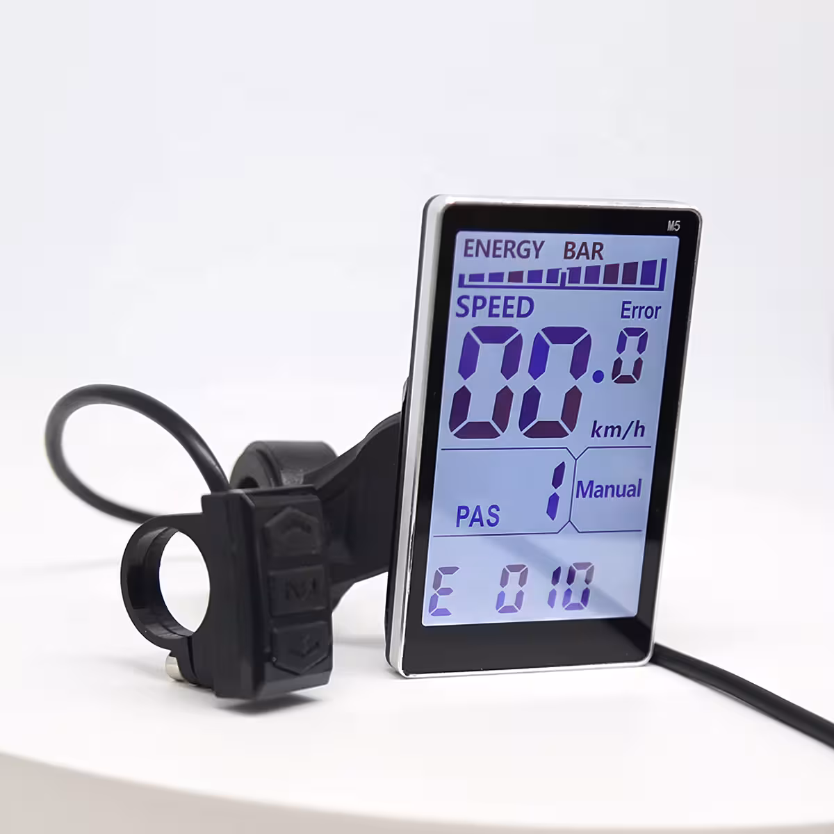 Ajuste de brilho do backlight no display M5 para bicicleta elétrica 500W–1000W