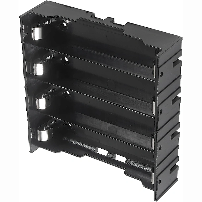 Suporte de bateria 18650 com 4 slots para circuitos eletrónicos