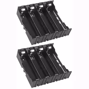 Suporte de bateria 18650 com 4 slots – ligação em paralelo