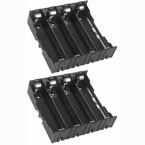 Suporte de bateria 18650 com 4 slots – ligação em paralelo
