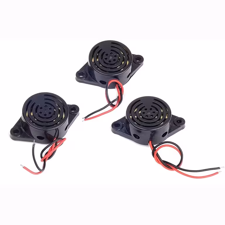Conjunto de 3 buzzers piezo para alarme eletrónico